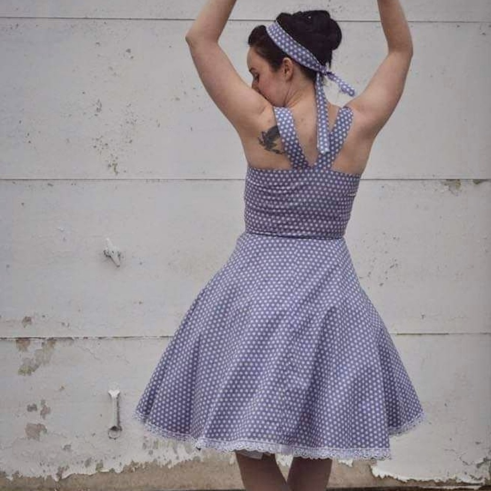 Polkadot Petticoat Dress, 50ies, Rockabilly